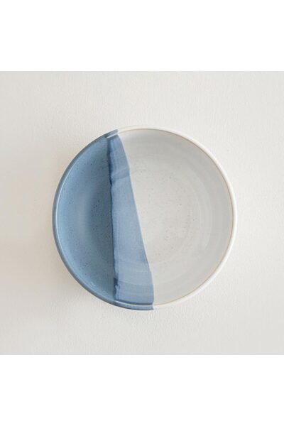 Chakra Lunina Çukur Tabak 21 Cm Lacivert