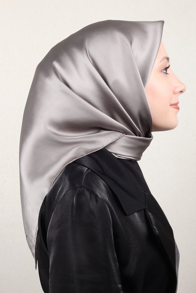 Joyas Düz İpek Eşarp 4142-8 Duman