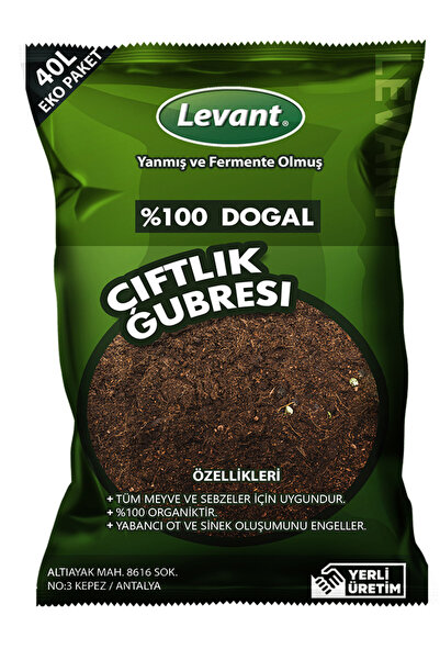 LEVANT ÇİFTLİK GÜBRESİ 40 L ORGANİK