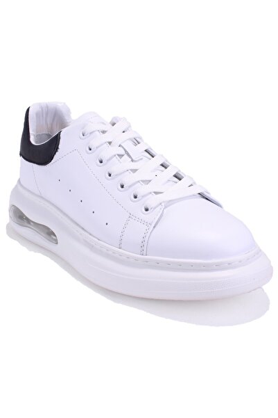 Hammer Jack 10225014 Marsa White Black Orthopedic Casual Men's Leather Shoes