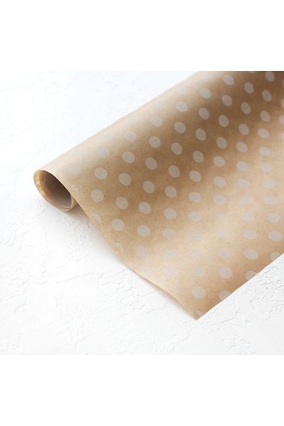 Bimotif 70X100 cm 100 Pieces Punktiye Patterned Kraft White Package Paper