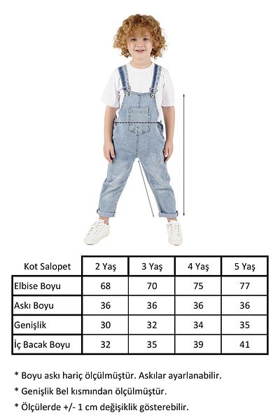 Trend Baby Kids Unisex Παιδικό τζιν Salopet