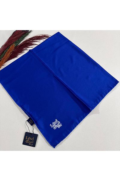 Levidor Levi'dor Trend - Μπλε μονόχρωμο κασκόλ Saks LVB35