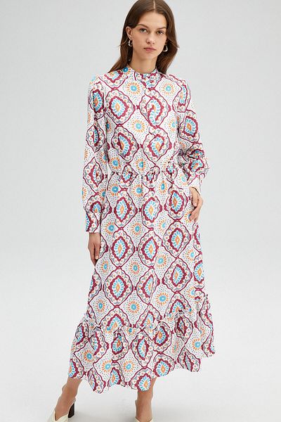 Touché Privé Gemustertes Popeline-Kleid