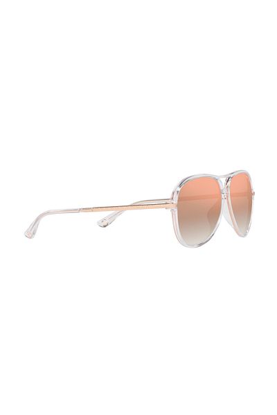 Michael Kors Woman Pilot Sunglasses- Mk 2176u - Lense Size:58mm - Clear Transparent