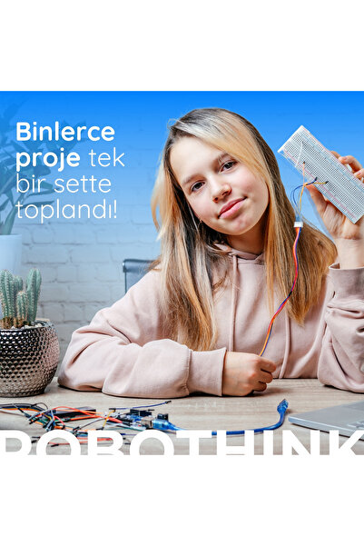 RoboThink Robotik Kodlama Seti Mini Başlangıç (Arduino Temelli, Kutulu ve E-Kitaplı)