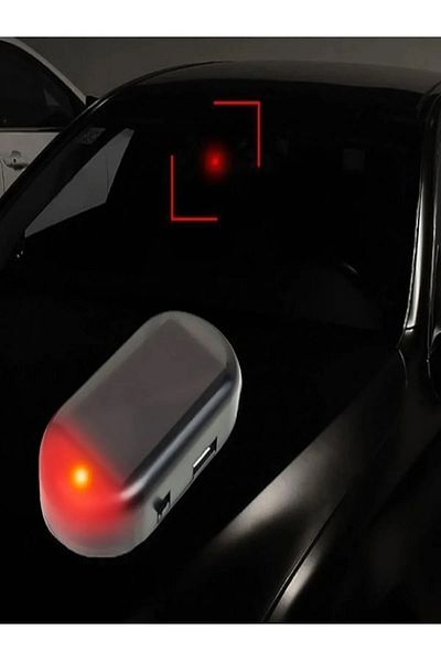 MAİN SHOP Anti-Theft Deterrent Car Light Led Smart Sensor Compatible Auto Alarm Led with Red Light M-498