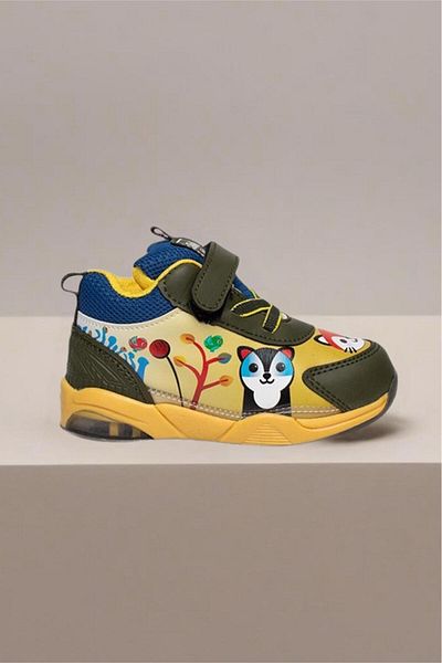 Oksit Zıpy Unisex Kids Baby Lighted Comfortable Non-Slip Sole Sneakers