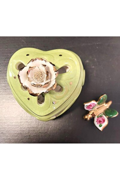 BY.RAYKA PORSELEN El Dekor Jewelry Box with Heart