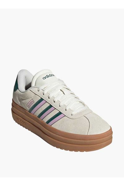adidas Women's Panelled Sneakers with Lace-Up Closure - VL COURT BOLD