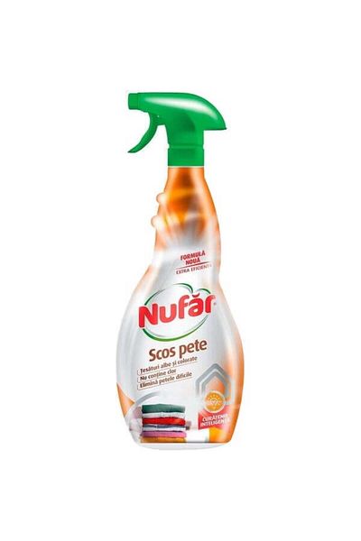 Nufar Stain Remover, White and Colored Fabrics, Carpets and Upholstery, Chlorine Free, 500 ml