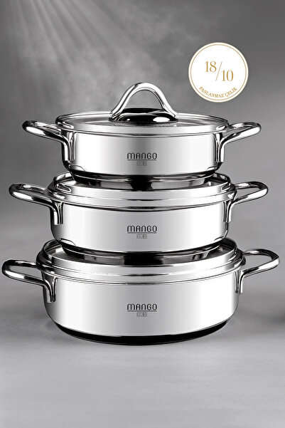 WEYNE Mango Kitchen Artemis 3-Piece Set in 18/10 Stainless Steel