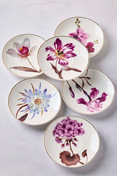 Perotti Begonvil 6 Kişilik 12 Parça Porselen Kahve Takımı