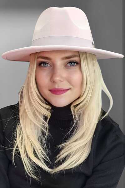 Uniquetrenders Pălărie Fedora Panama Stamp pentru femei