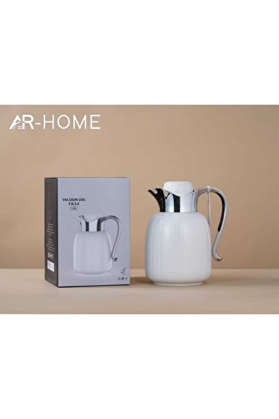 AR HOME طقم ترمس مفرغ من الهواء سعة 1 لتر