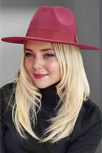 Uniquetrenders Women's Panama Stamp Fedora Hat