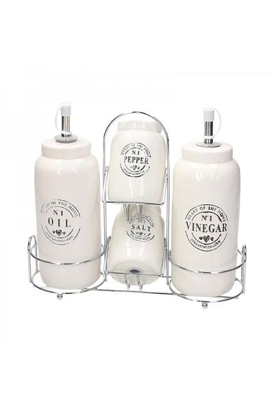 Tognana Set oliviera cu 4 piese din ceramica, Dolce Casa Countryside