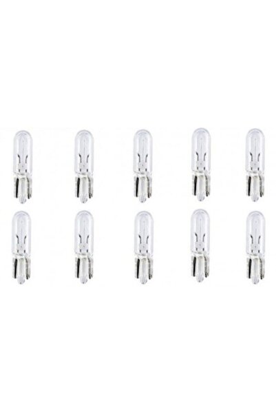 SKAUTO 12v T5 1.2w Küçük Dipsiz Gösterge Ampulü 10 Adet