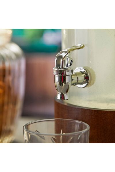 LEONE Beverage dispenser, Wood Elegance, 5.8 liters