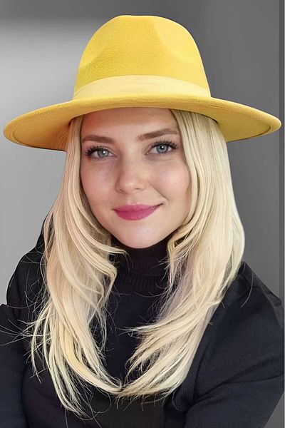 Uniquetrenders Women's Panama Stamp Fedora Hat