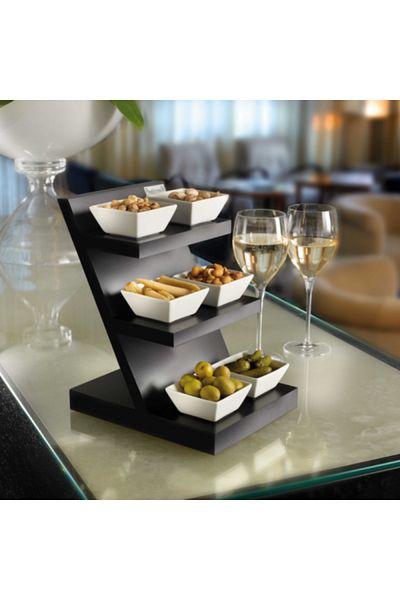 Pintinox 3-tier display element for appetizers and snacks