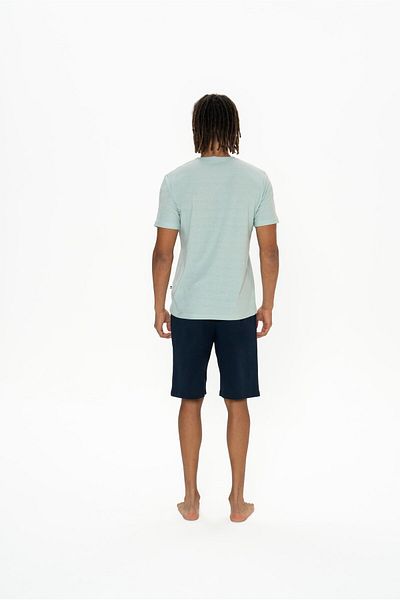 U.S. Polo Assn. Set de tricou și pantaloni scurți pentru bărbați, cu mânecă scurtă, cu decolteu, buzunar, imprimeu U.S. Polo Assn