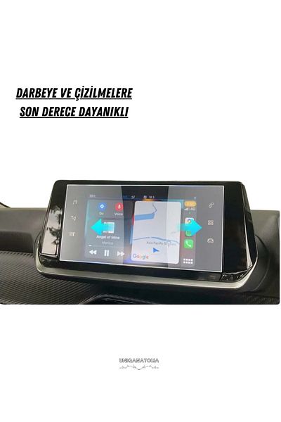 UniqAnatolia Peugeot Rifter 10-Inch Navigation and Multimedia Compatible Nano Screen Protector
