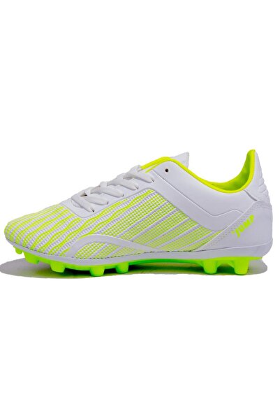 Jump 25850 Beyaz Yeşil Krampon Erkek Futbol Ayakkabı