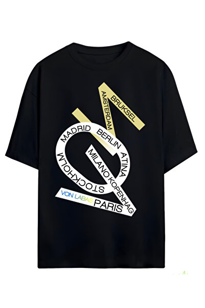 MAGORS تي شيرت VON LABAS FRLUXE VON EUROPE للجنسين مقاس كبير