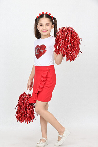 Nacar KIZ ÇOCUK ALT ÜST TAKIM 23 NİSAN GÖSTERİ KIYAFETİ