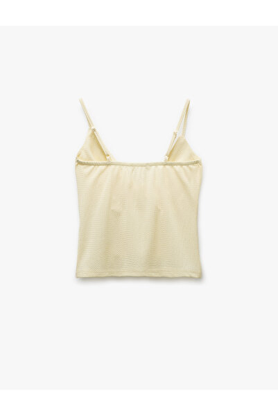 Koton Kolsuz Düğüm Detaylı İnce Askılı Bluz