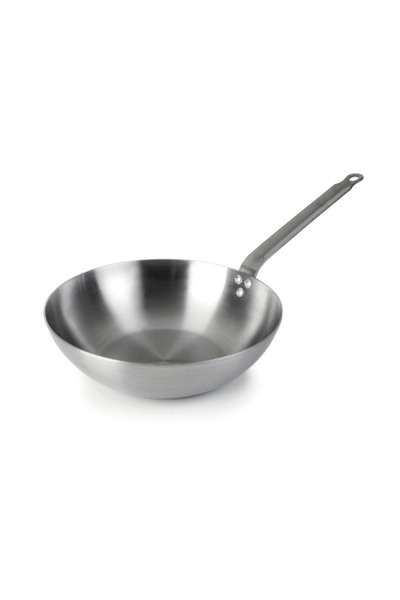 Lacor Tigaie wok din otel natural, Ferrum, 28 cm