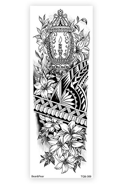 BP Tattoo Tribal Dövme Kol Dövmesi Kol Kaplama Tattoo