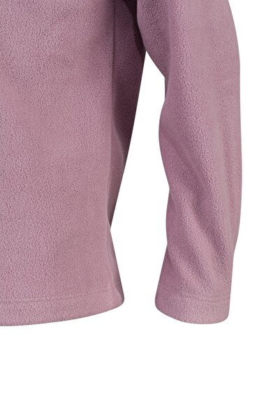 2AS Clara Lilac Children's Fleece Sweatshirt - Thin Design with Half Zip