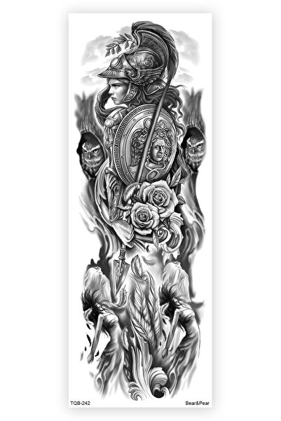 BP Tattoo Savaşçı Dövmesi Kol Kaplama Dövme Kol Dövmesi