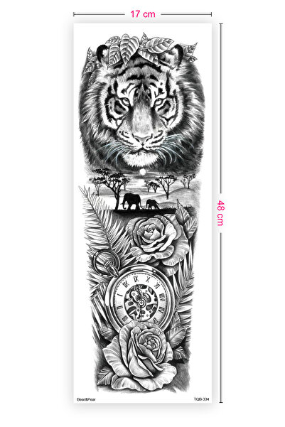 BP Tattoo Kaplan ve Saat Kol Kaplama Geçici Dövme