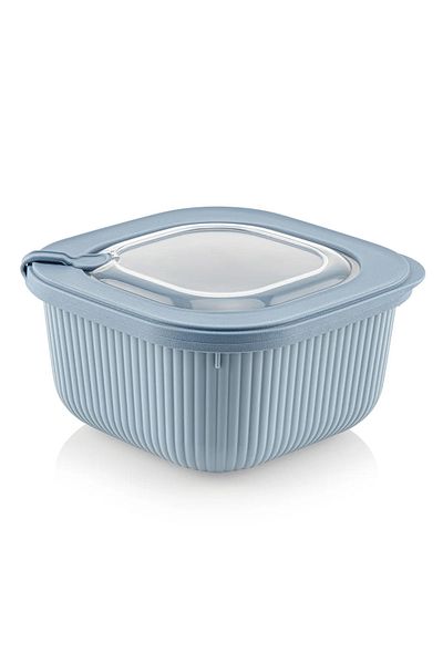 welcomein Set of 3 Beige Vip Lid Special Storage Set Suitable for Microwave and Freeze