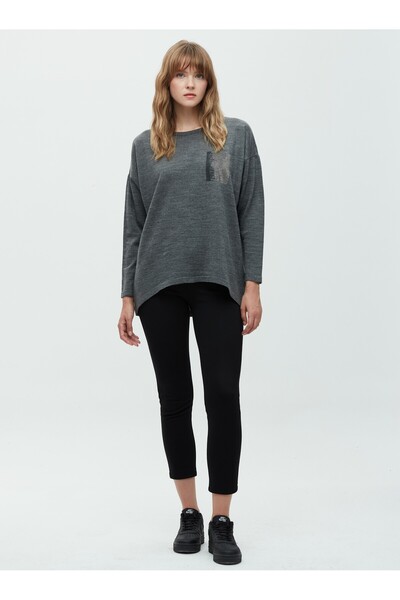 DAIDO Cep Taşlı Triko Basic T-Shirt