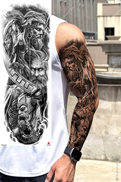 BP Tattoo Zeus Dövmesi Kol Kaplama Dövme Tattoo