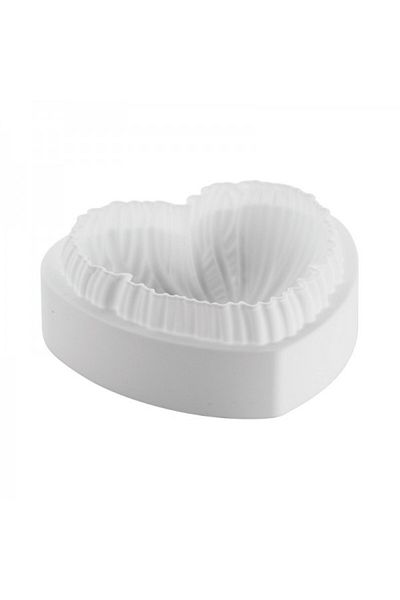 silikomart 3D silicone heart cake mold, Silikomart Lovely, 18.2x17.3x6.8 cm
