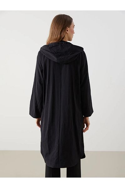 LC Waikiki LCWAIKIKI - Γυναικείο χιτώνα με μαύρη κουκούλα Oversize