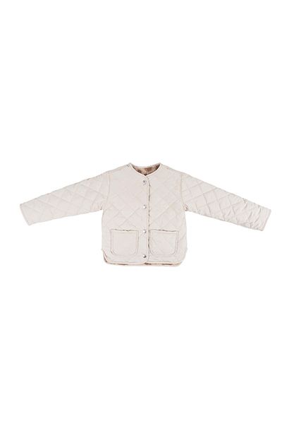 Miela Kids Двустранно яке за момичета с леопардов шарка