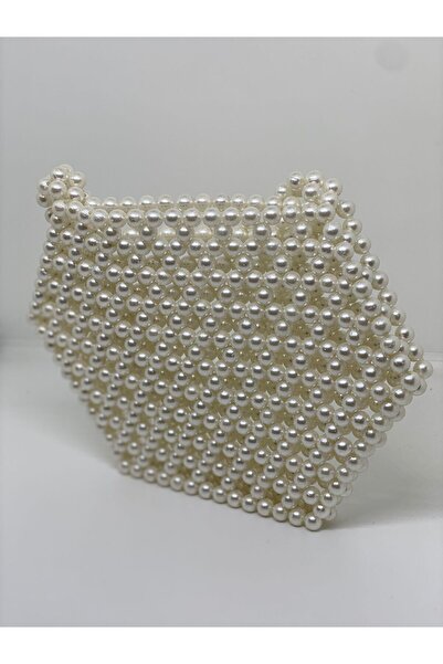 GÜLSEMALİ Diara Шестикутна перлинна сумочка