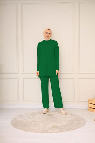 NİSUM MODA Knitwear Set with Knitted Pants