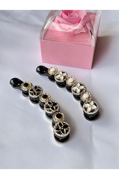bijoux uniques مشبك الموز ذو النموذج المزدوج