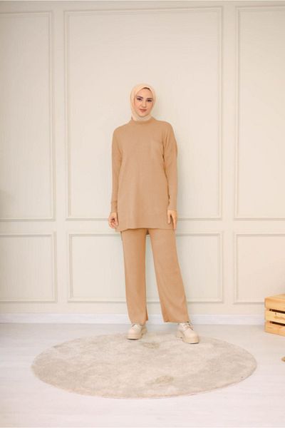NİSUM MODA ΣΕΤ ΠΛΕΚΤΟ ΜΕ ΠΑΝΤΕΛΟΝΙ ΚΟΡΥΦΑΙΟ