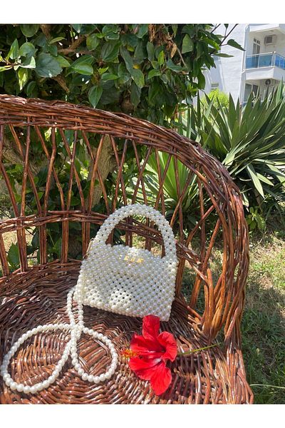 GÜLSEMALİ Sandora Series - Classic Shoulder Bag with Pearl Detail