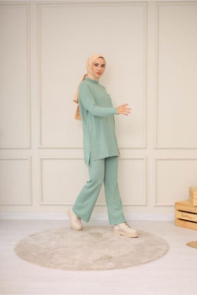 NİSUM MODA Knitwear Set with Knitted Pants