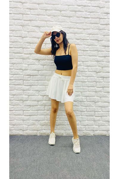 Elvino Fusta pantaloni scurți sport cu jambiere în interior