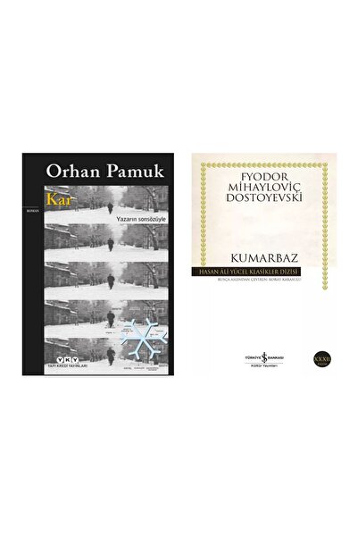 Yapı Kredi Yayınları Kar - Orhan Pamuk - Kumarbaz - Fyodor Mihayloviç Dostoye...